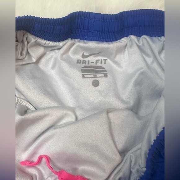 Nike Dri‎ Fit Girls Athletic shorts blue pink size xl - Picture 2 of 4